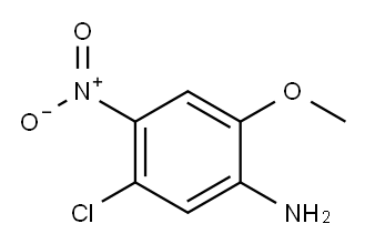 5-氯-2-甲氧基-4-硝基苯胺 结构式