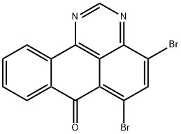 4,6-Dibromo-7H-dibenzo[de,h]quinazolin-7-one 结构式