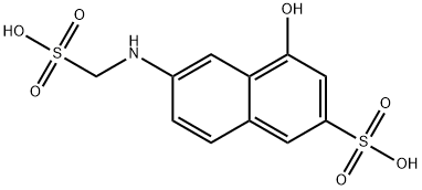 4-hydroxy-6-(sulfomethylamino)naphthalene-2-sulfonic acid 结构式