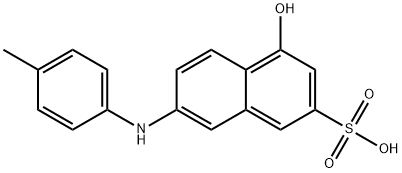 4-HYDROXY-7-P-TOLUIDINO-2-NAPHTHALENESULFONIC ACID 结构式