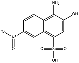 4-amino-3-hydroxy-7-nitronaphthalene-1-sulfonic acid 结构式