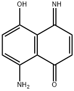 4-亚胺-5-羟基-8-氨基-1(4H)-萘酚酮 结构式