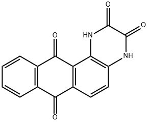 2,3-dihydroxy-naphth[2,3-f]quinoxaline-7,12-dione 结构式