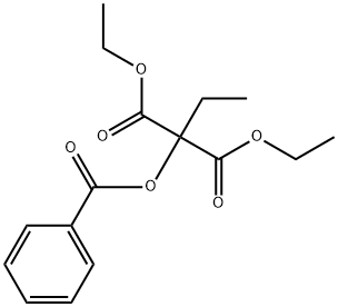 Propanedioic acid, 2-(benzoyloxy)-2-ethyl-, 1,3-diethyl ester 结构式