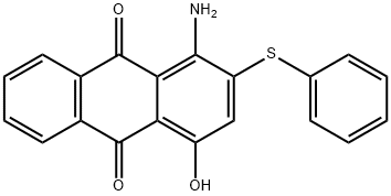 1-amino-4-hydroxy-2-(phenylthio)anthraquinone  结构式