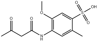4-[(1,3-dioxybutyl)amino]-5-methoxy-2-methyl-benzenesulfonic acid 结构式