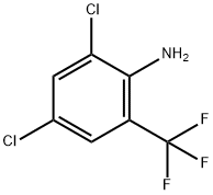 2-氨基-3,5-二氯三氟甲苯 结构式