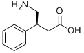 (S)-4-氨基-3-苯基丁酸 结构式
