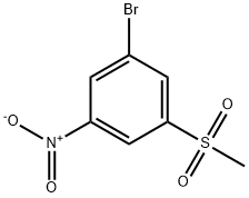 1-溴-3-(甲基磺酰基)-5-硝基苯 结构式