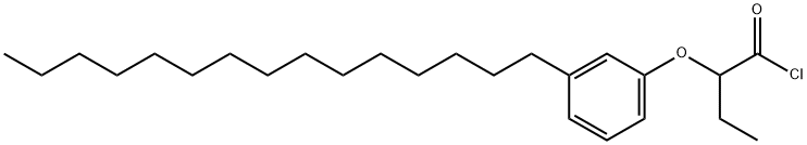 2-(3-pentadecylphenoxy)butyryl chloride 结构式