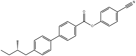 4-cyanophenyl (S)-4'-(2-methylbutyl)[1,1'-biphenyl]-4-carboxylate 结构式