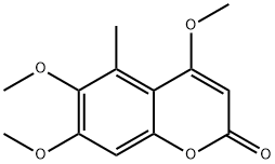 4,6,7-TRIMETHOXY-5-METHYLCOUMARIN 结构式