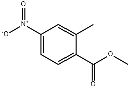 2-甲基-4-硝基苯甲酸甲酯 结构式