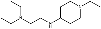 N1,N1-二乙基-N2-(1-乙基哌啶-4-基)乙烷-1,2-二胺 结构式