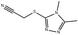Acetonitrile, [(4,5-dimethyl-4H-1,2,4-triazol-3-yl)thio]- (9CI) 结构式