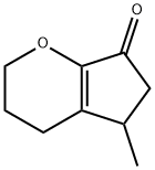 Cyclopenta[b]pyran-7(2H)-one, 3,4,5,6-tetrahydro-5-methyl- (9CI) 结构式