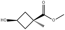顺式-3-羟基-1-甲基环丁烷羧酸甲酯 结构式