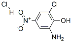 2-氨基-6-氯-4-硝基苯酚盐酸盐 结构式