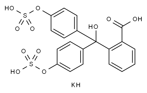 酚酞二硫酸三钾三水合物 结构式