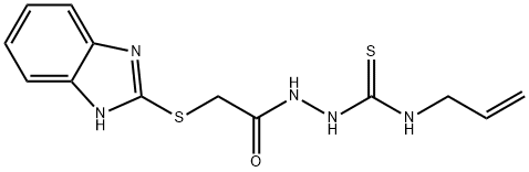2-(2-((1H-苯并[D]咪唑-2-基)硫代)-N-烯丙基肼-1-碳硫代酰胺 结构式