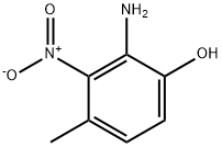 2-氨基-4-甲基-3-硝基苯酚 结构式