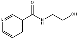 N-(2-羟乙基)-3-吡啶甲酰胺 结构式