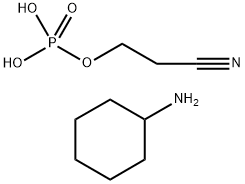 bis(cyclohexylammonium) 2-cyanoethyl phosphate 结构式