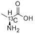 L-丙氨酸-2-13C 结构式
