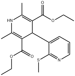 甲硫地平 结构式