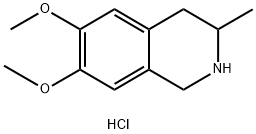 6,7-二甲氧基-3-甲基-1,2,3,4-四氢异喹啉盐酸盐 结构式