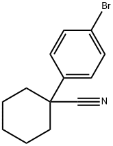 1-(4-溴苯基)环己甲腈 结构式