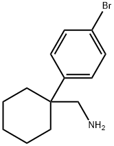 1-(4-溴苯基)环己烷甲胺 结构式