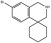 7'-broMo-2',3'-dihydro-1'H-spiro[cyclohexane-1,4'-isoquinoline] 结构式