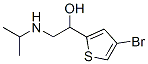 1-(4-Bromo-2-thienyl)-2-isopropylaminoethanol 结构式