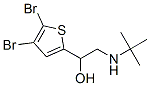 2-tert-Butylamino-1-(4,5-dibromo-2-thienyl)ethanol 结构式