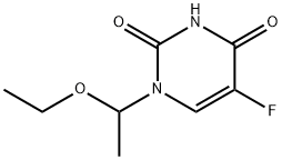 1-(1-Ethoxyethyl)-5-fluorouracil 结构式