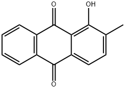 1-羟基-2-甲基蒽醌 结构式