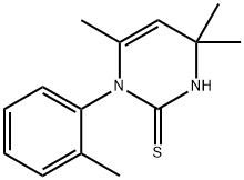 1-(o-Tolyl)-2-thio-4,4,6-trimethyl dihydropyrimidine 结构式