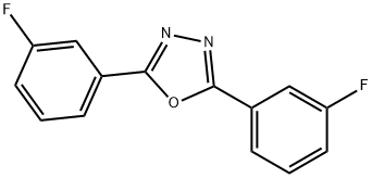 2,5-双(3-氟苯基)-1,3,4-噁二唑 结构式