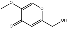 吡喃-4-酮,2-(羟甲基)-5-甲氧基- 结构式