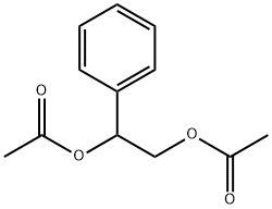 1-苯基-1,2-乙二醇二乙酸盐 结构式