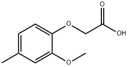 2-(2-甲氧基-4-甲基苯氧基)乙酸 结构式