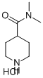 N,N-二甲基哌啶-4-甲酰胺盐酸盐 结构式
