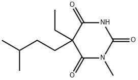5-Ethyl-5-isopentyl-1-methylbarbituric acid 结构式