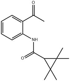 Cyclopropanecarboxamide, N-(2-acetylphenyl)-2,2,3,3-tetramethyl- (9CI) 结构式