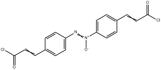 Azoxybenzene-4,4'-bis(propenoic acid chloride) 结构式