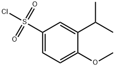 3-异丙基-4-甲氧基苯磺酰氯 结构式