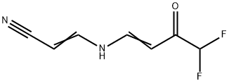 2-Propenenitrile,  3-[(4,4-difluoro-3-oxo-1-butenyl)amino]-  (9CI) 结构式