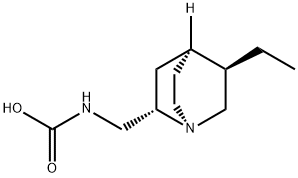 Carbamic acid, [[(1S,2S,4S,5R)-5-ethyl-1-azabicyclo[2.2.2]oct-2-yl]methyl]- (9CI) 结构式