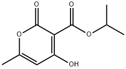 2H-Pyran-3-carboxylic acid, 4-hydroxy-6-methyl-2-oxo-, 1-methylethyl ester (9CI) 结构式